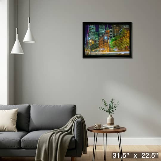 Toronto 20" x 29" Framed Canvas Flat Iron Building 31.5" x 22.5"